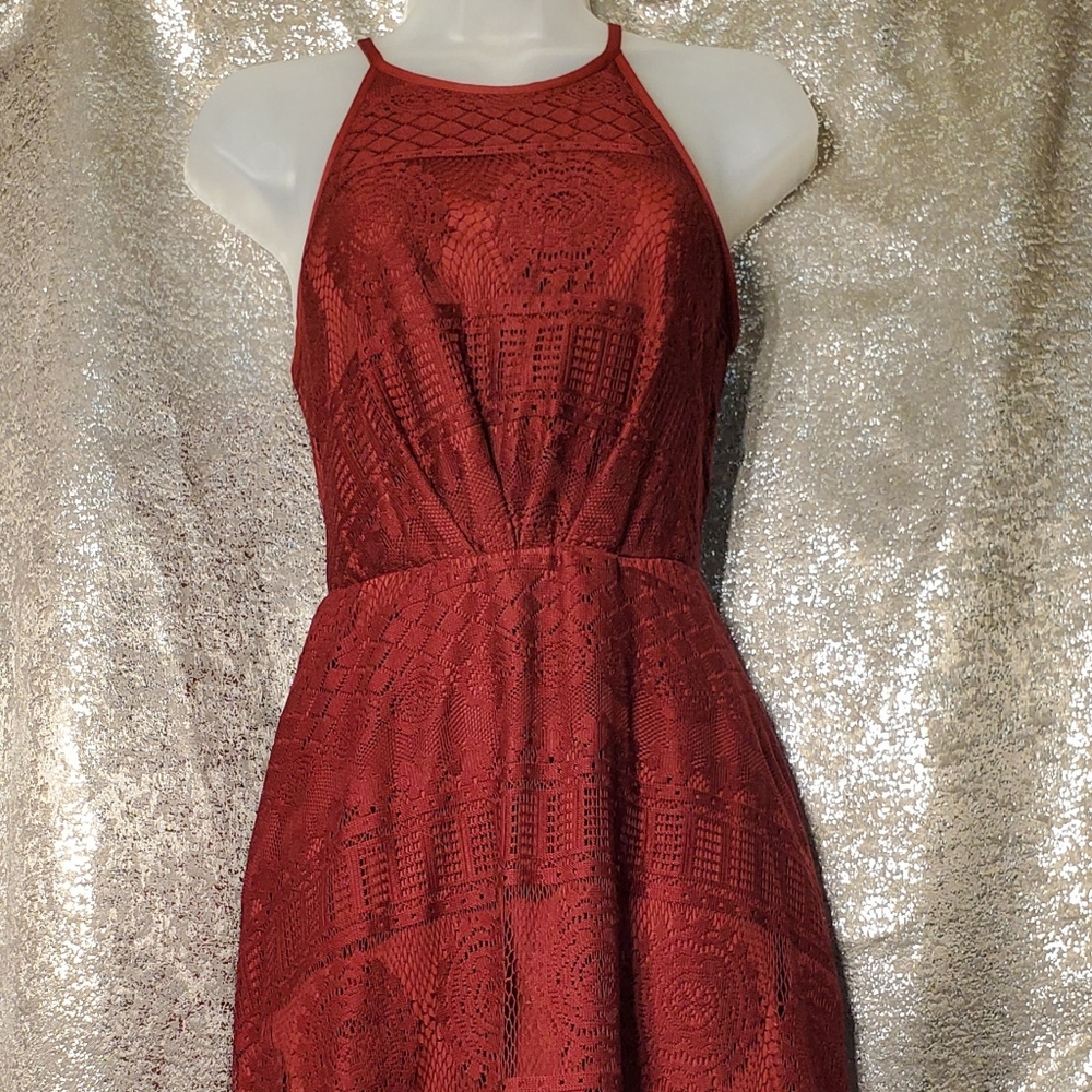 Burgundy Midi Dress